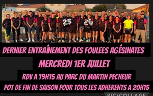 Dernier entraînement de la saison