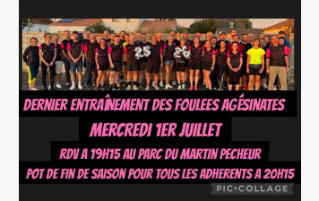 Dernier entraînement de la saison